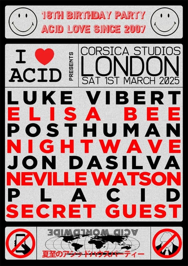 I Love Acid 18th Birthday